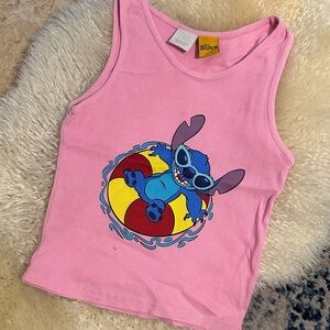 Zara Pink Tank Top with Blue Character and Beach Ball